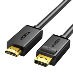 Кабель Ugreen DP101 DisplayPort - HDMI FullHD 1m черный (10238)