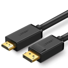 Кабель Ugreen DisplayPort to HDMI 4K 30Hz 32AWG 1.5m Black (6957303812394)