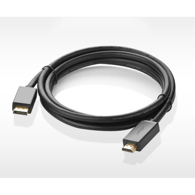 Кабель Ugreen DisplayPort to HDMI 4K 30Hz 32AWG 1.5m Black (6957303812394)