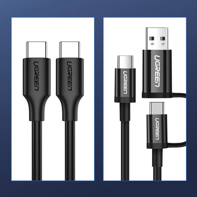 Кабель Ugreen USB Type-C 3A 2m Black (6957303813063)