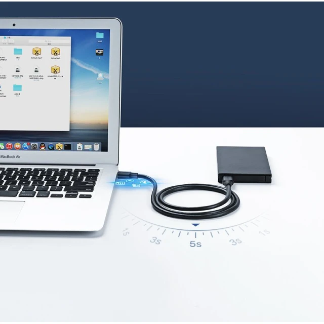 Кабель Ugreen USB-A 2.0 to USB-A 2.0 0.5m Black (6957303813087)