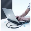Кабель Ugreen USB-A 2.0 to USB-A 2.0 0.5m Black (6957303813087)