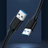 Кабель Ugreen USB-A 2.0 to USB-A 2.0 1m Black (6957303813094)