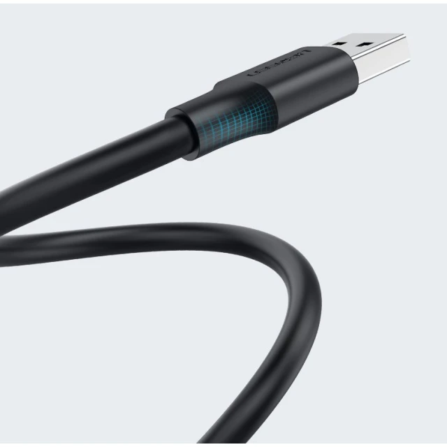 Кабель Ugreen USB-A 2.0 to USB-A 2.0 2m Black (6957303813117)