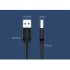 Кабель Ugreen USB-A 2.0 to USB-A 2.0 2m Black (6957303813117)