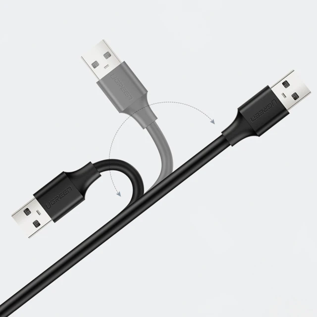 Кабель-подовжувач Ugreen USB-A (Male) to USB-A (Female) 480Mbps 1.5m Black (6957303813155)