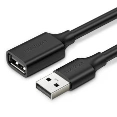 Кабель-подовжувач Ugreen USB-A (Male) to USB-A (Female) 480Mbps 1.5m Black (6957303813155)