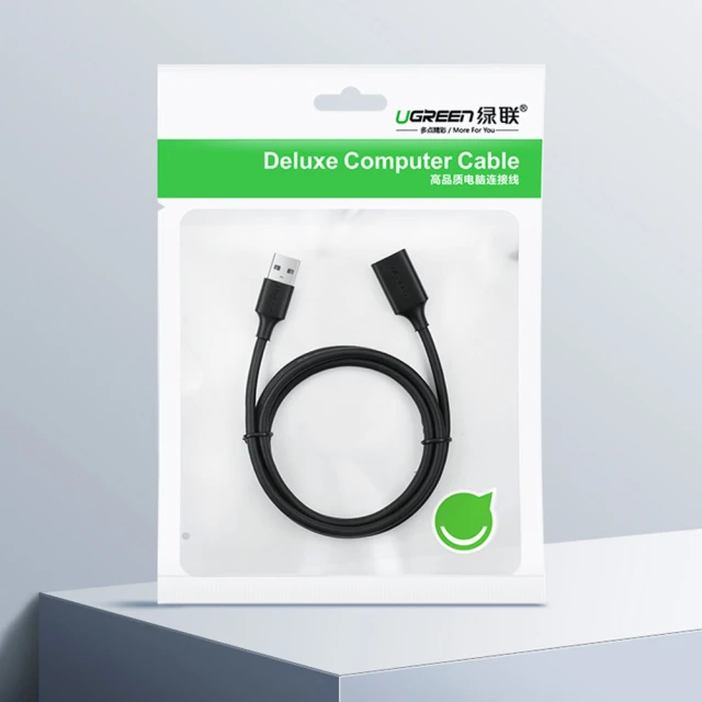 Адаптер Ugreen USB-A 2.0 5m Black (6957303813186)