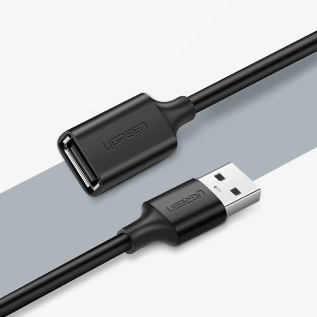 Адаптер Ugreen USB-A 2.0 5m Black (6957303813186)