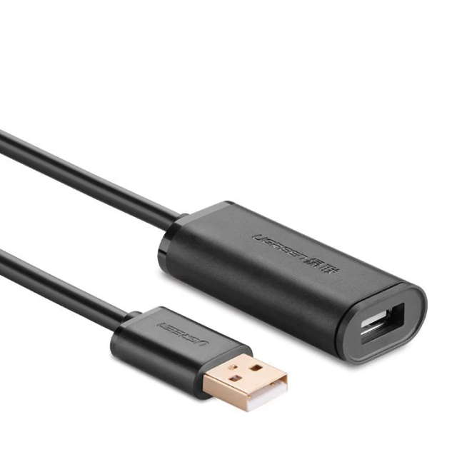 Кабель Ugreen Extension Cable USB 2.0 480 Mbps 5m Black (6957303813193)