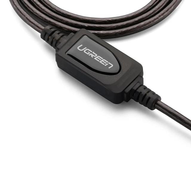Кабель Ugreen Extension Cable USB 2.0 480 Mbps 10m Black (6957303813216)