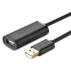 Кабель-подовжувач Ugreen USB-A (Male) to USB-A (Female) 480Mbps 15m Black (6957303813230)
