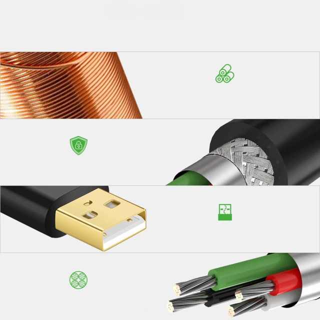 Кабель-подовжувач Ugreen USB-A (Male) to USB-A (Female) 480Mbps 15m Black (6957303813230)