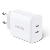 Сетевое зарядное устройство Ugreen 40W 2xUSB-C White (10343)