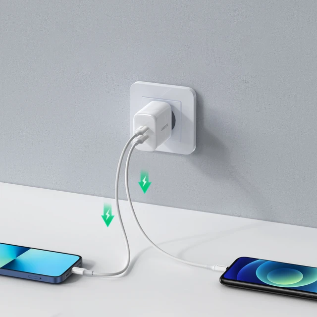 Сетевое зарядное устройство Ugreen 40W 2xUSB-C White (10343)