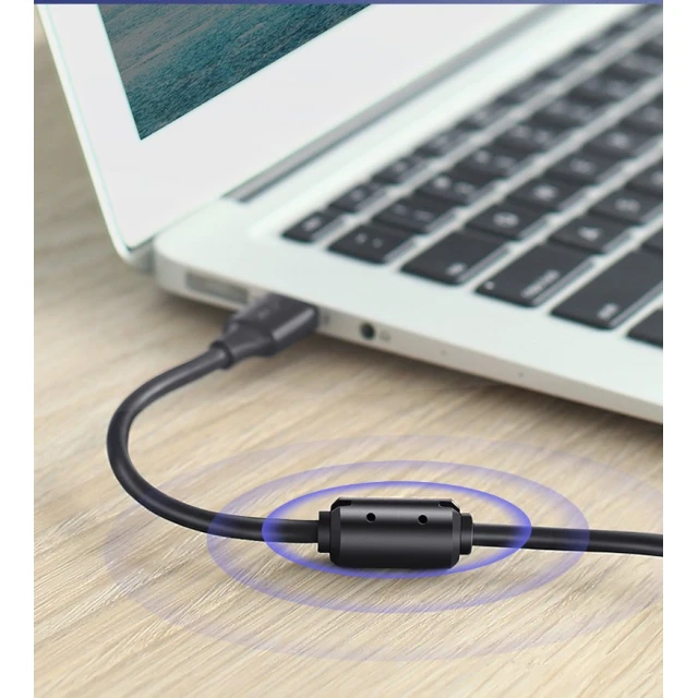 Кабель Ugreen USB Type-B to USB-A 2.0 480Mbps 1.5m Black (6957303813506)