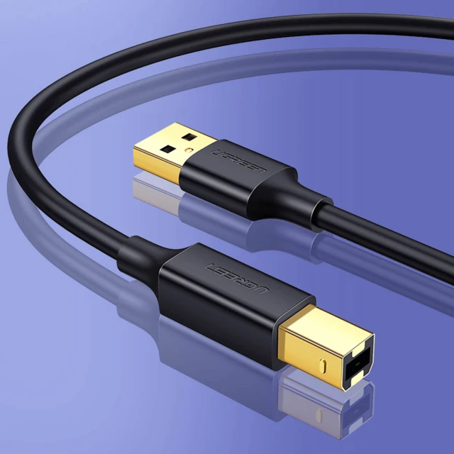 Кабель Ugreen USB-A to USB-B 480Mb/s 5m Black (6957303813520)