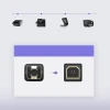Кабель Ugreen USB-A to USB-B 480Mb/s 5m Black (6957303813520)