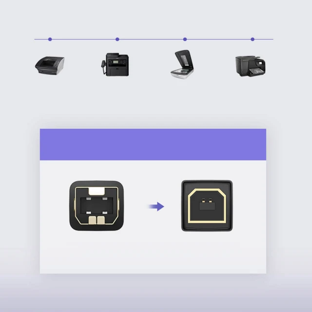 Кабель Ugreen USB-A to USB-B 480Mb/s 5m Black (6957303813520)