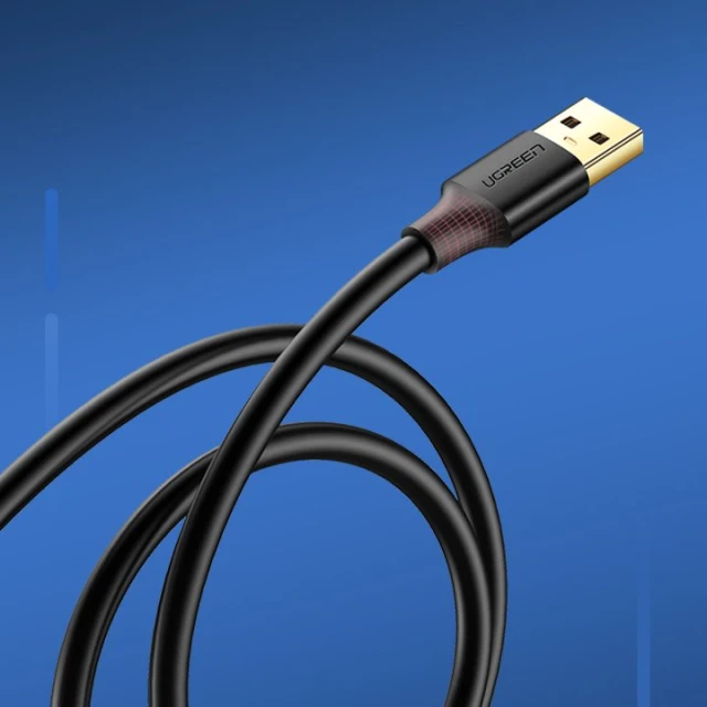 Адаптер Ugreen USB-A 3.0 to USB-A 3.0 1m Black (6957303813681)