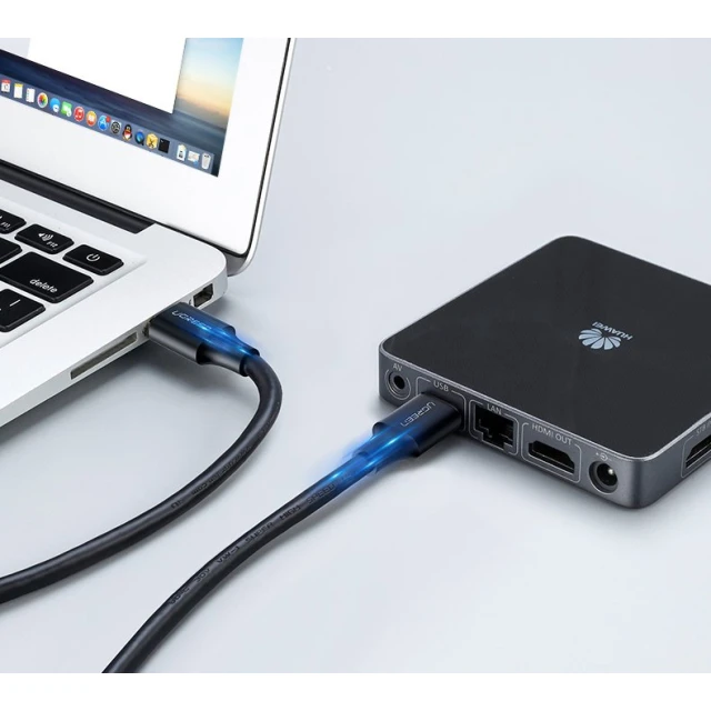 Кабель Ugreen USB-A to USB-A 1m Black (6957303813704)
