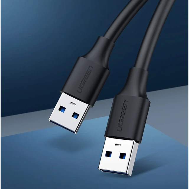 Кабель Ugreen USB-A to USB-A 1m Black (6957303813704)