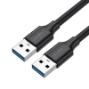 Кабель Ugreen USB-A 3.0 to USB-A 3.0 2m Gray (UGR050BLK)