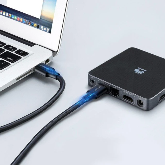 Кабель Ugreen USB-A 3.0 to USB-A 3.0 2m Gray (UGR050BLK)