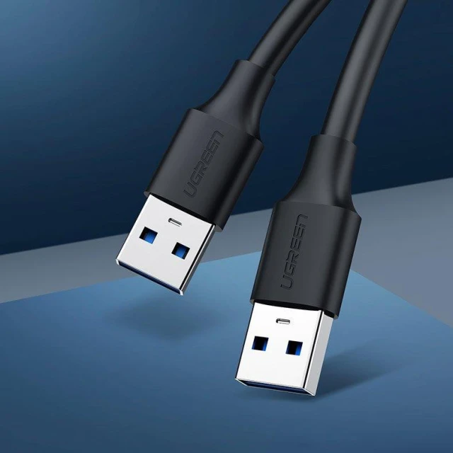 Кабель Ugreen USB-A 3.0 to USB-A 3.0 2m Gray (UGR050BLK)