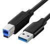 Кабель Ugreen USB-A to USB-B 5Gb/s 2m Black (6957303813728)
