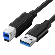 Кабель Ugreen USB-A to USB-B 5Gb/s 2m Black (6957303813728)