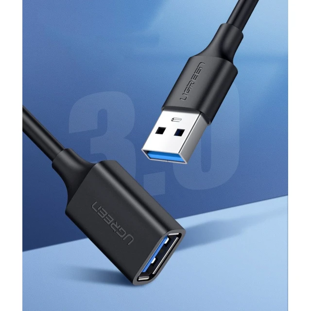 Адаптер Ugreen USB-A 3.0 to USB-A 3.0 2m Black (UGR058BLK)