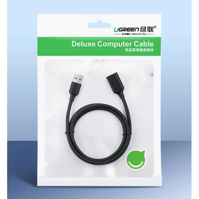 Адаптер Ugreen USB-A 3.0 to USB-A 3.0 2m Black (UGR058BLK)