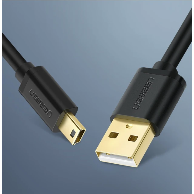 Кабель Ugreen USB-A to Mini USB 1.5m Black (UGR1141BLK)