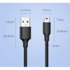 Кабель Ugreen USB-A to Mini USB 3m Black (6957303813865)