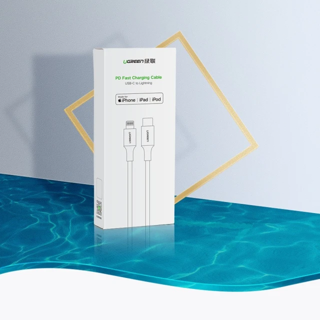 Кабель Ugreen USB Type-C to Lightning 3A 18W 1m White (UGR193)