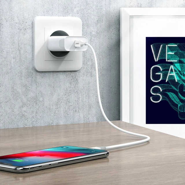 Кабель Ugreen USB Type-C to Lightning 3A 18W 1m White (UGR193)