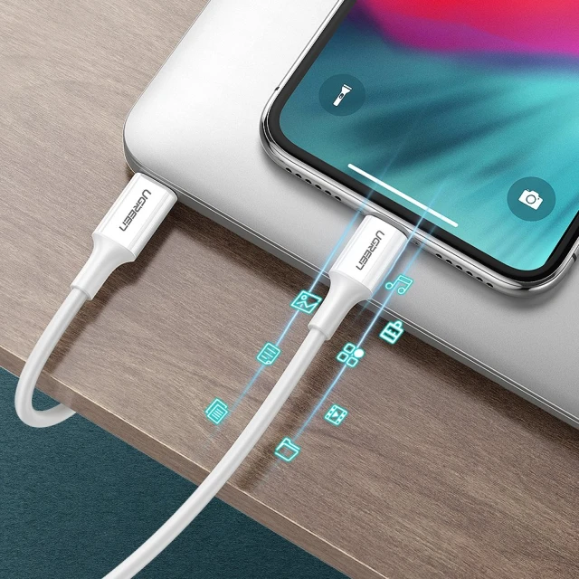Кабель Ugreen USB Type-C to Lightning 3A 18W 1m White (UGR193)