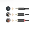 Кабель Ugreen Mini Jack 3.5mm to 2x RCA 1.5m Black (6957303815111)