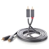 Кабель Ugreen AV104 2xRCA to 2xRCA 3m Black (10519)