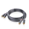 Кабель Ugreen AV104 2xRCA to 2xRCA 3m Black (10519)