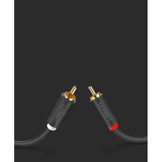 Кабель Ugreen 2x RCA/2x Cinch 5m Gray (UGR457BLK)