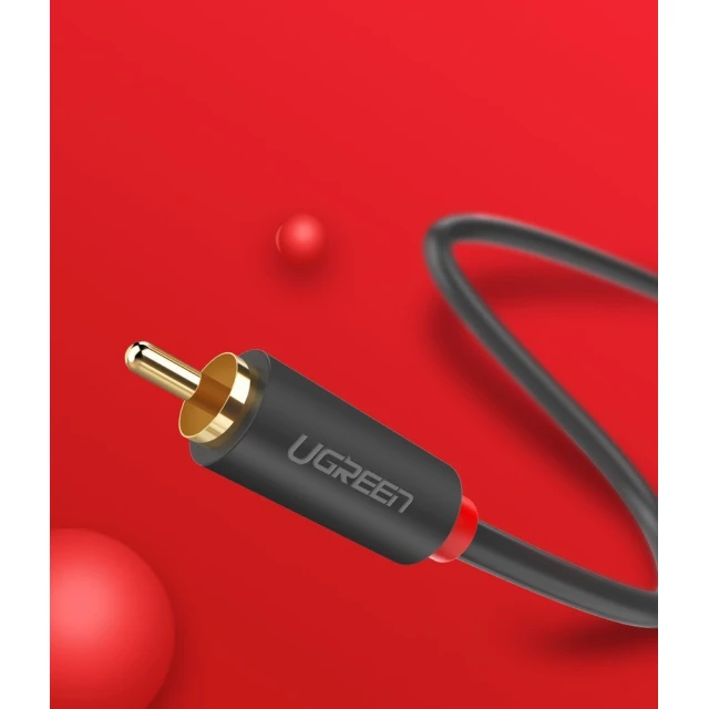 Кабель Ugreen 2x RCA/2x Cinch 5m Gray (UGR457BLK)