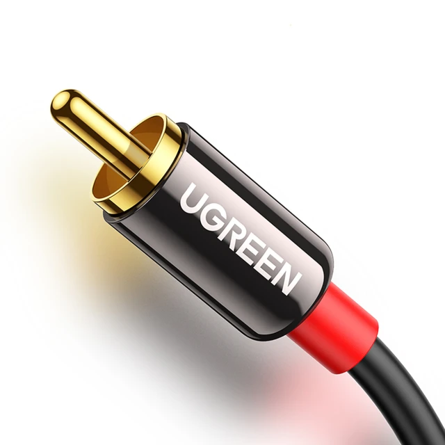 Кабель Ugreen Mini Jack 3.5mm to 2x RCA 1.5m Black (6957303815838)