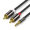 Кабель Ugreen Audio Cable Mini Jack 2RCA 3m Black (UGR092)