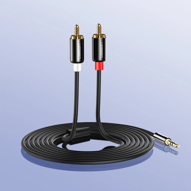 Кабель Ugreen Audio Cable Mini Jack 2RCA 3m Black (UGR092)
