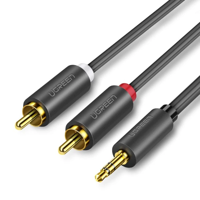 Кабель Ugreen Audio Cable Mini Jack 2RCA 3m Black (UGR092)