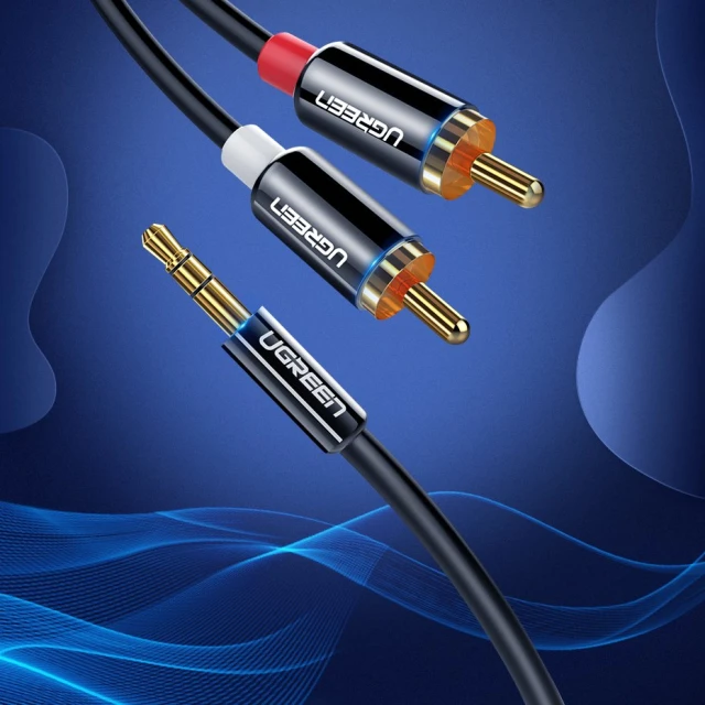 Кабель Ugreen Audio Cable Mini Jack 2RCA 3m Black (UGR092)