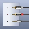 Кабель Ugreen Audio Cable Mini Jack 2RCA 3m Black (UGR092)
