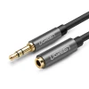 Кабель-подовжувач Ugreen Mini Jack 3.5mm (Male) to Mini Jack 3.5mm (Female) 1m Silver (6957303815920)